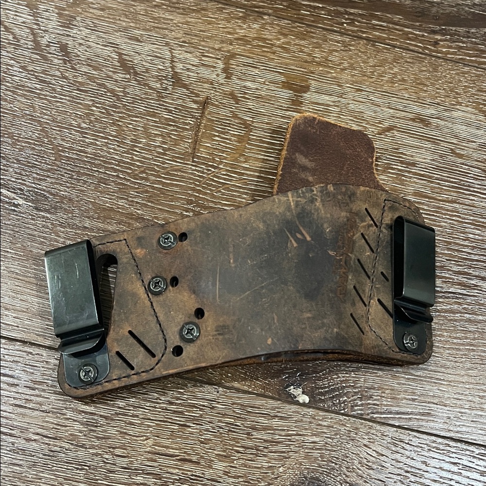Versacarry holster protector ps3 Brown Leather concealment belt